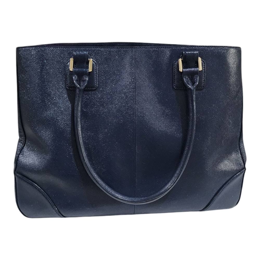 Tory Burch Navy Blue Tote Bag - Picture 14 of 16